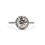 Ring Halo 1.25ct Round Lab Grown Diamond .40ctw Diamonds 950pt 10mm Sz6 5.28g 226030034