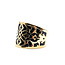Ring Cigar Black Enamel 14ky 17.5mm Sz9 4.57g 226022008
