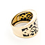 Ring Cigar Black Enamel 14ky 17.5mm Sz9 4.57g 226022008