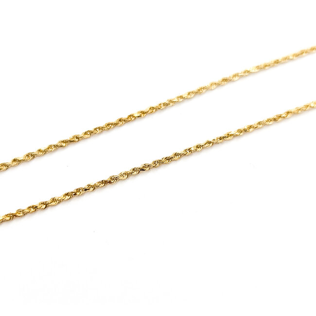 Necklace Rope 14ky 1.3mm 16" 2.5g 226022003
