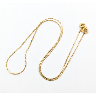 Necklace Cobra Link 14ky .6mm 15" 1.62g 226022014