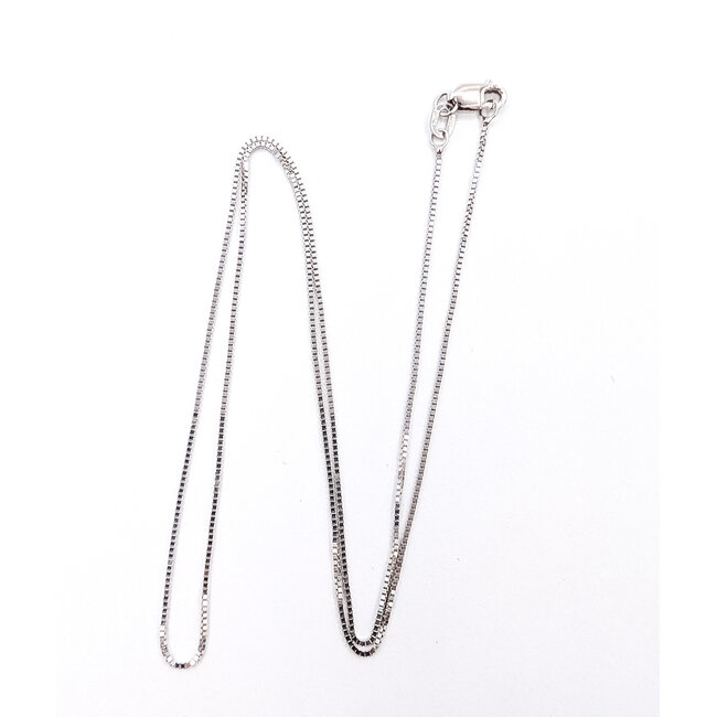 Necklace Box Link 14kw .75mm 18" 1.75g 226022015