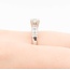 Ring Mid Century .38ct Round Diamond .12ctw Diamonds 14kw Sz8 3.3g 126020062