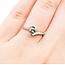 Ring Twist Solitaire .30ct Round Diamond 14kw Sz6 2.8g 126020063