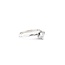 Ring Twist Solitaire .30ct Round Diamond 14kw Sz6 2.8g 126020063