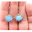 Earrings French Hook 11x9mm Dublet Opal 14kr 1x.6" 4.85g 226020074