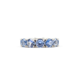 Ring Eternity Pastel 7.93ct Blue Sapphire 14kw 4.8mm Sz5.5 7.27g 226020046