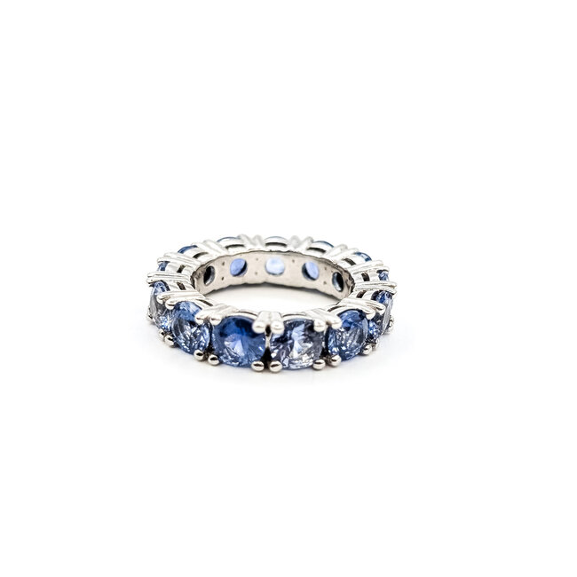 Ring Eternity Pastel 7.93ct Blue Sapphire 14kw 4.8mm Sz5.5 7.27g 226020046