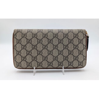 Wallet Gucci Zip Long GG Logo Canvas 126025036