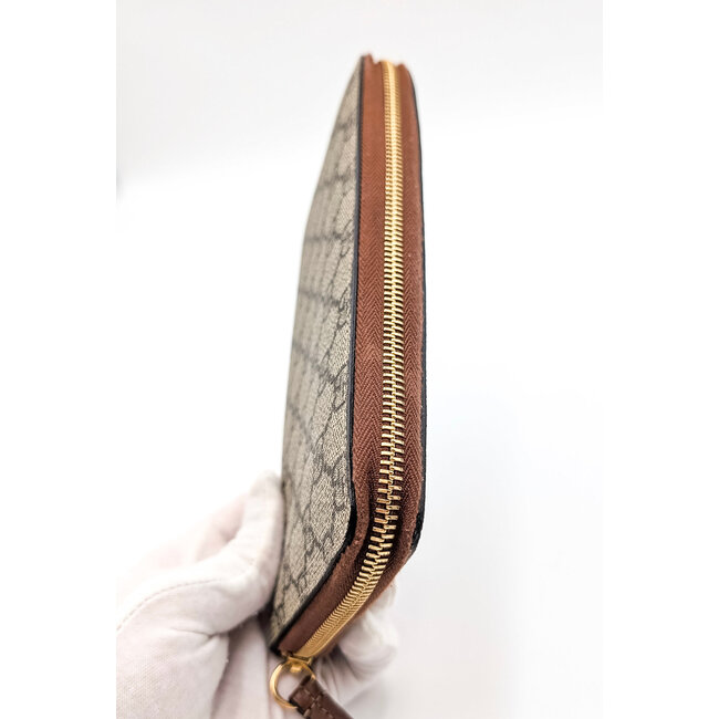 Wallet Gucci Zip Long GG Logo Canvas 126025036