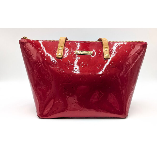 Handbag Louis Vuitton Bellevue Red Vernis 126035011