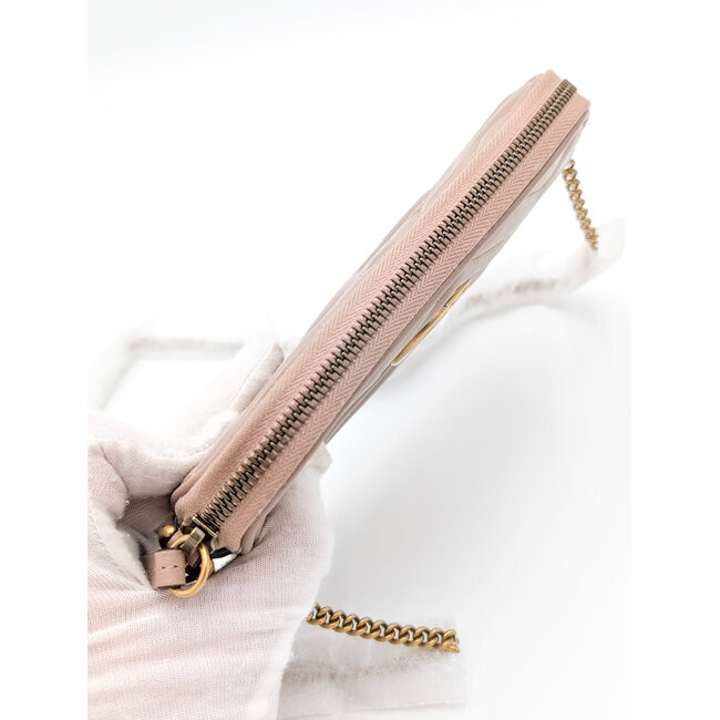 Crossbody Gucci Mini GG Marmont Matelasse Chain Porcelain Rose 126035010