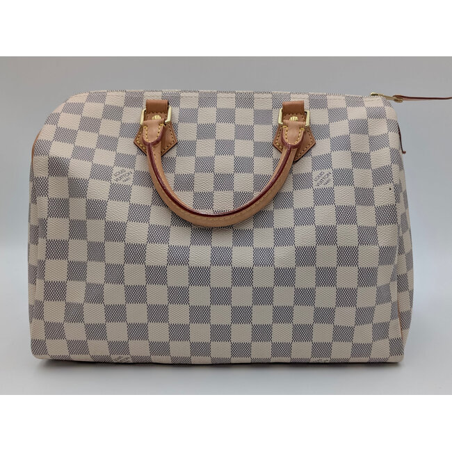 Handbag Louis Vuitton Speedy 30 Azur Damier 126035009