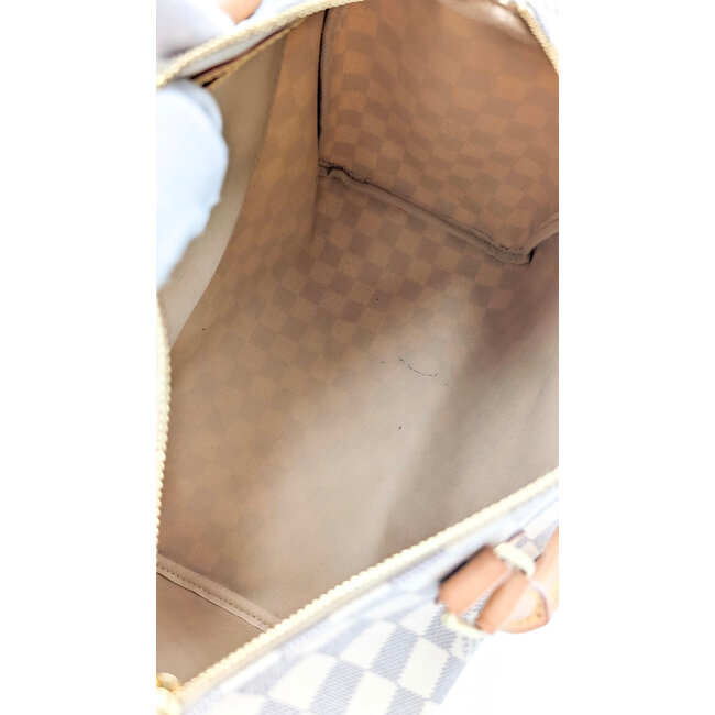 Handbag Louis Vuitton Speedy 30 Azur Damier 126035009