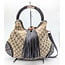 Handbag Gucci Indy Hobo Medium Beige Canvas 126035005