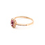 Ring Halo .25ctw Round Diamonds .65ct Pink Sapphire 14kr 1.5mm Sz7 1.92g 126030021