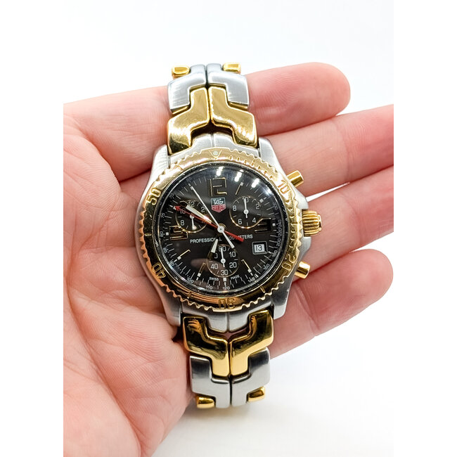 Watch Tag Heuer Professional 200m CT1150 39mm 18kt & Stainless Steel 8" Watch Only 226036601