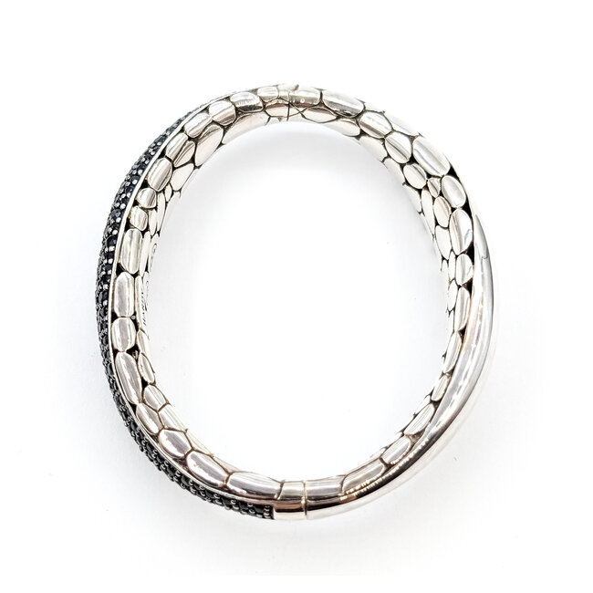 Bracelet John Hardy 6ctw Black Sapphire 925 14mm 7.25" 42.38g 226030043