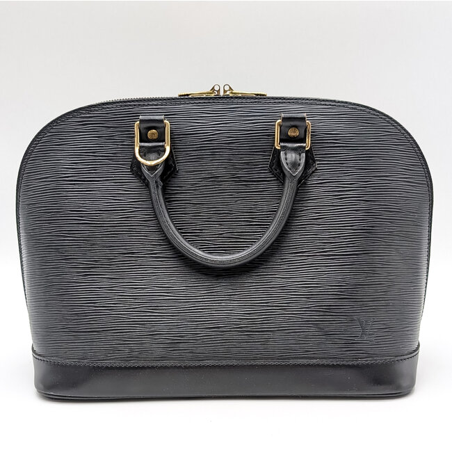 Handbag Louis Vuitton Alma Black Epi Leather W/Strap 126035044
