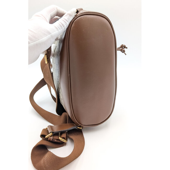 Backpack Gucci GG Interlocking Supreme Beige Canvas 12x10x5" 126035061