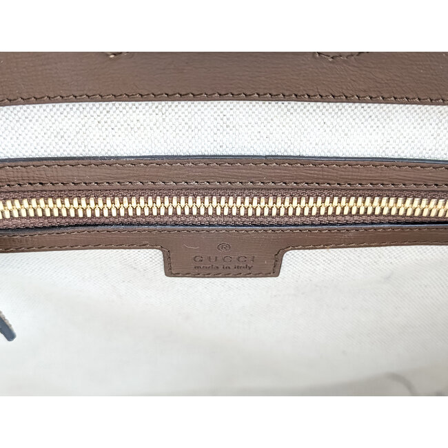 Backpack Gucci GG Interlocking Supreme Beige Canvas 12x10x5" 126035061