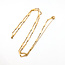 Necklace Bar Link 18ky 1.4mm 19" 6.35g 126022024