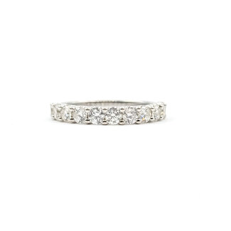 Ring Stackable .88ctw Round Diamonds 14kw sz6.5 124030452