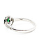 Ring Halo .25ctw Round Diamonds GIA Report: 6237740264 .88ct Green Tsavorite Garnet 18kw 2mm Sz6.5 2.92g 226030039
