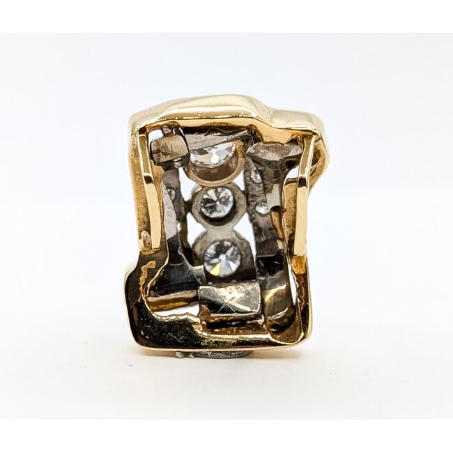 Pendant Bespoke 1.20ctw Old European Diamonds 14ky .9x.75" 10.63g 226030048