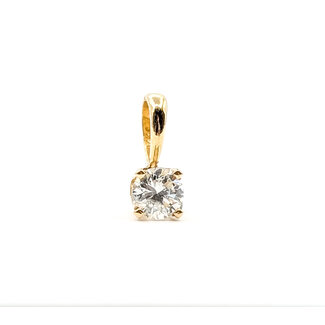 Pendant Solitaire .25ct Round Diamond 14ky 9.5x4mm .41g 226020070