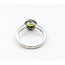 Ring Halo .25ctw Round Diamonds 1ct Green Peridot 18kw 2mm Sz6.5 3.02g 226030037