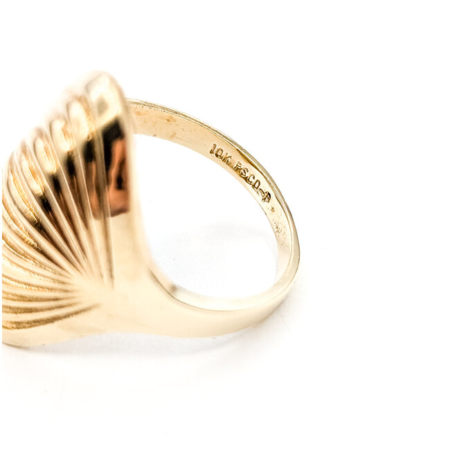 Ring Radiating Fluted Fan 10ky 22mm Sz6 5.38g 126022019