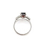 Ring  3-Stone 0.4ctw Baguette Diamonds 2.3ct Garnet 14kw 2mm Sz5.5 3.2g 126038012