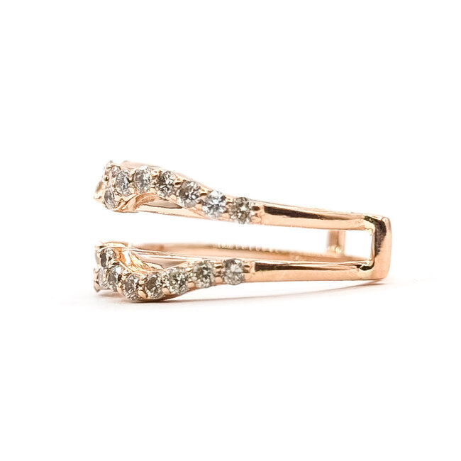 Ring Enhancer .75ctw Round Diamonds 14kr 5mm Sz6 4.48g 126038047