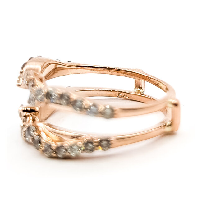 Ring Enhancer .75ctw Round Diamonds 14kr 5mm Sz6 4.48g 126038047