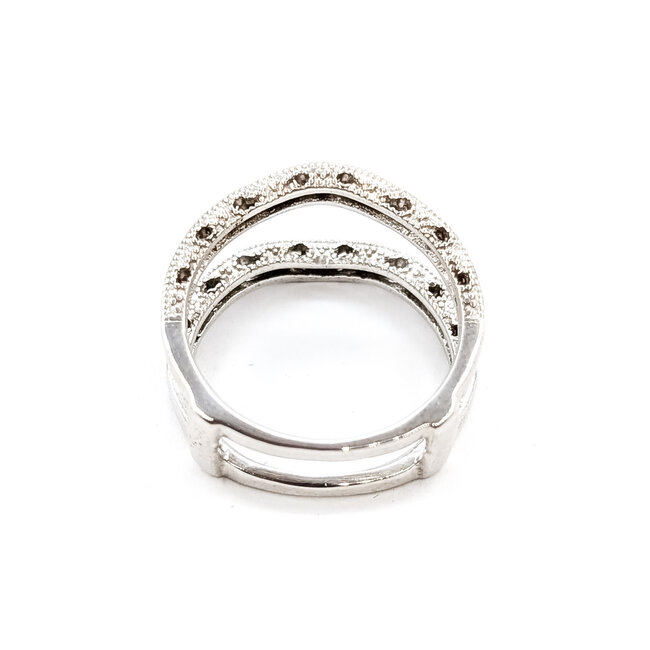 Ring Enhancer Milgrain .50ctw Round Diamonds 14kw 8mm Sz6.5 4.6g 126038018