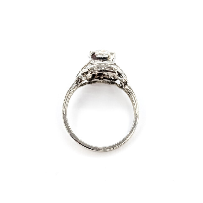 Ring Filigree Vintage 1.53ct Old European Lab Grown Diamond IGI Report: 757515668 VVS2 F .18ctw Diamonds Platinum Sz6.25 4.26g 126020008