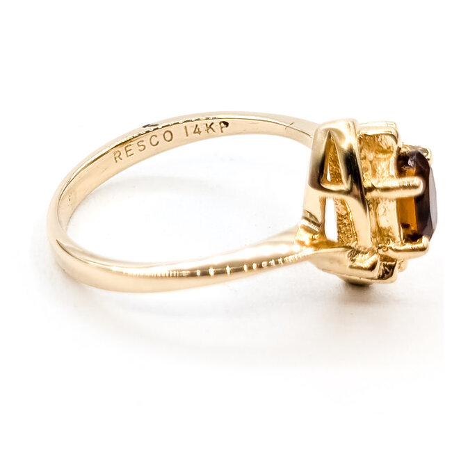 Ring Bypass .50ct Mozambique Garnet 14ky 1.75mm Sz5.5 2.66g 126030031