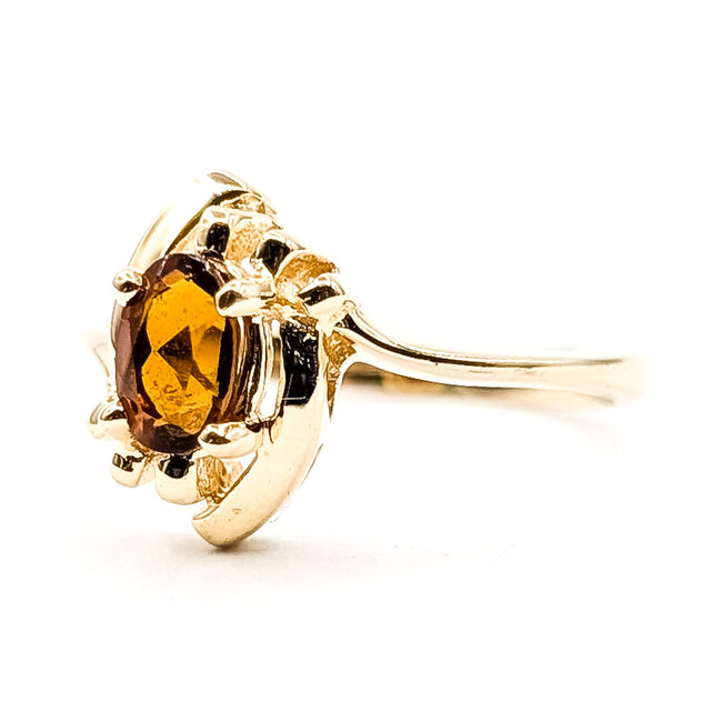 Ring Bypass .50ct Mozambique Garnet 14ky 1.75mm Sz5.5 2.66g 126030031