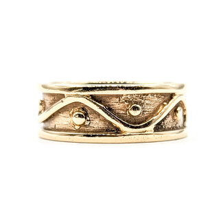 Rings Wave Band 14ky 7.3mm Sz7.25 6.66g 126032005