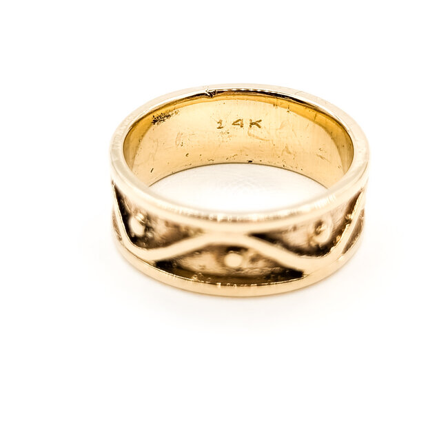 Rings Wave Band 14ky 7.3mm Sz7.25 6.66g 126032005