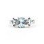 Ring 7-Stone .05ctw Round Diamonds 1.00ctw Sky Blue Aquamarine 14kw 2.3mm Sz7 2.73g 126030035
