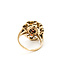 Ring Floral 2.25ctw Red Garnet 10ky 1.6mm Sz5 6.75g 126030043