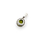 Pendant Halo Drop .23ct Round Diamonds 1.82ct Green Peridot 900pt .75x.4" 2.12g 126030054