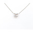 Necklace 5-Stone .31ctw Round Diamonds 18kw 6x6mm 15" 2.2g 126030003