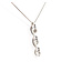 Pendant Drop 3-Station 0.51ct Round Diamonds 18kw .9x.1" 17" 3.90g 126030065