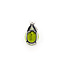 Pendant Drop .03ctw Round Diamonds 4.22ct Green Peridot 18kw .55x.35" 2.72g 126030057