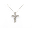 Pendant Cross Petal 0.30ct Round Diamonds 18kw .75x.5" 16-18" 2.64g 126030069