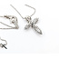 Pendant Cross Petal 0.30ct Round Diamonds 18kw .75x.5" 16-18" 2.64g 126030069