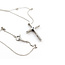 Pendant Cross .18ctw Round Diamonds 18kw .9x.5" 14-16" 2.83g 126030073